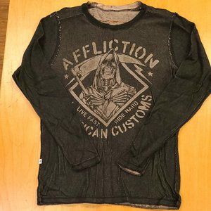 Men's - Affliction - LS- Reversible Thermal Shirt